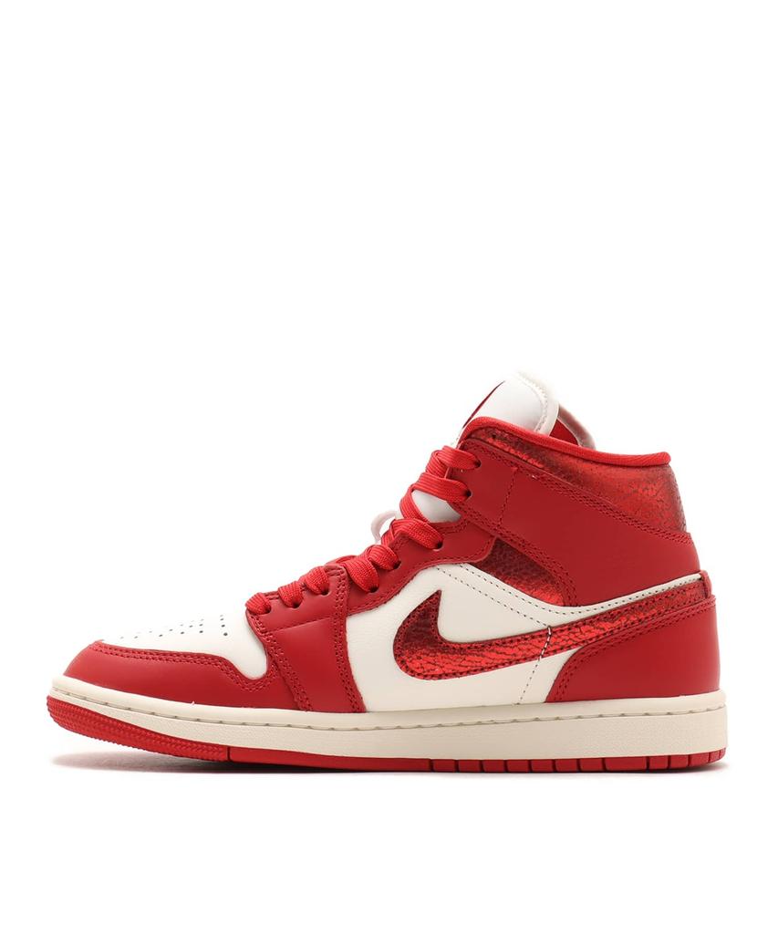 HJ9337-106 Nike Women's Air Jordan 1 Mid SE Sail Varsity Red Team Red (Women's)