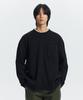 FRIZMWORKS Oversized Waffle Pocket Tee 002 _ Black