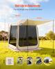 Screen House Tent, 1825 x 1825 x 2200 mm, 4-6 Person Pop Up Screen Tent with Extended Awning, Portable Screened in Canopy with Carry Bag, Netting