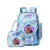 School Season Three-Piece Backpack Wind Academy Style High School Students Schoolbag Lightweight Backpack