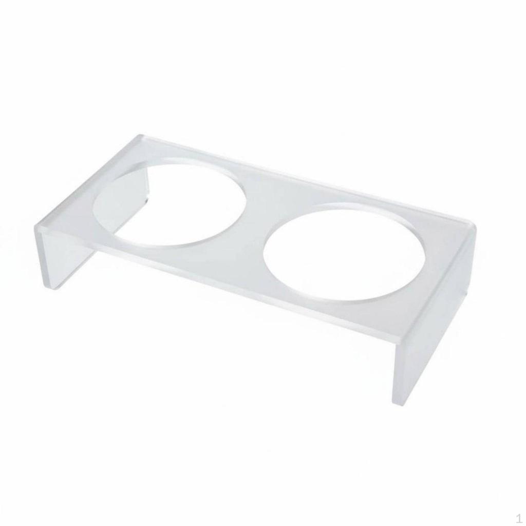 Ceramic Pet Bowl with Simple to Clean Elevated Cat Minimalist Design Acrylic