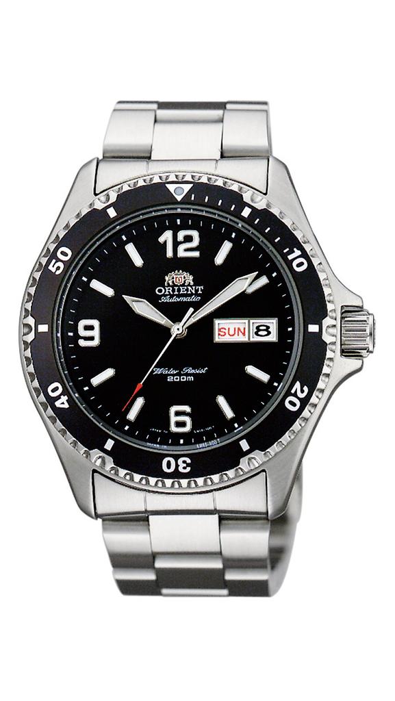 Orient Mako Automatic Watch, Mechanical, Made in Japan, Automatic Diving Watch, SAA02001B3, Men's, Black, with Japanese Manufacturer's Warranty