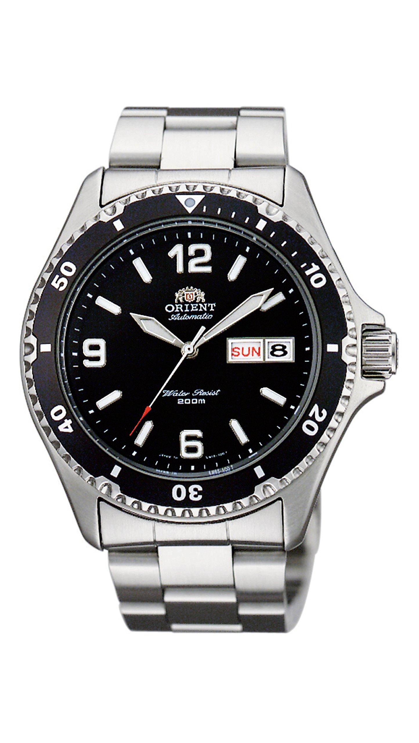 

[ORIENT] Механические автоматические часы ORIENT Mako, сделанные в Японии, с гарантией отечественного производителя, SAA02001B3, мужские, черные