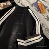 Men's Loose Striped Single-Breasted Jacket - New Chinese Style, 2025 Spring/Autumn Sweatshirt for Teens