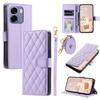 Wallet Case for A6 5G - Leather/PU, Purple, With Lanyard