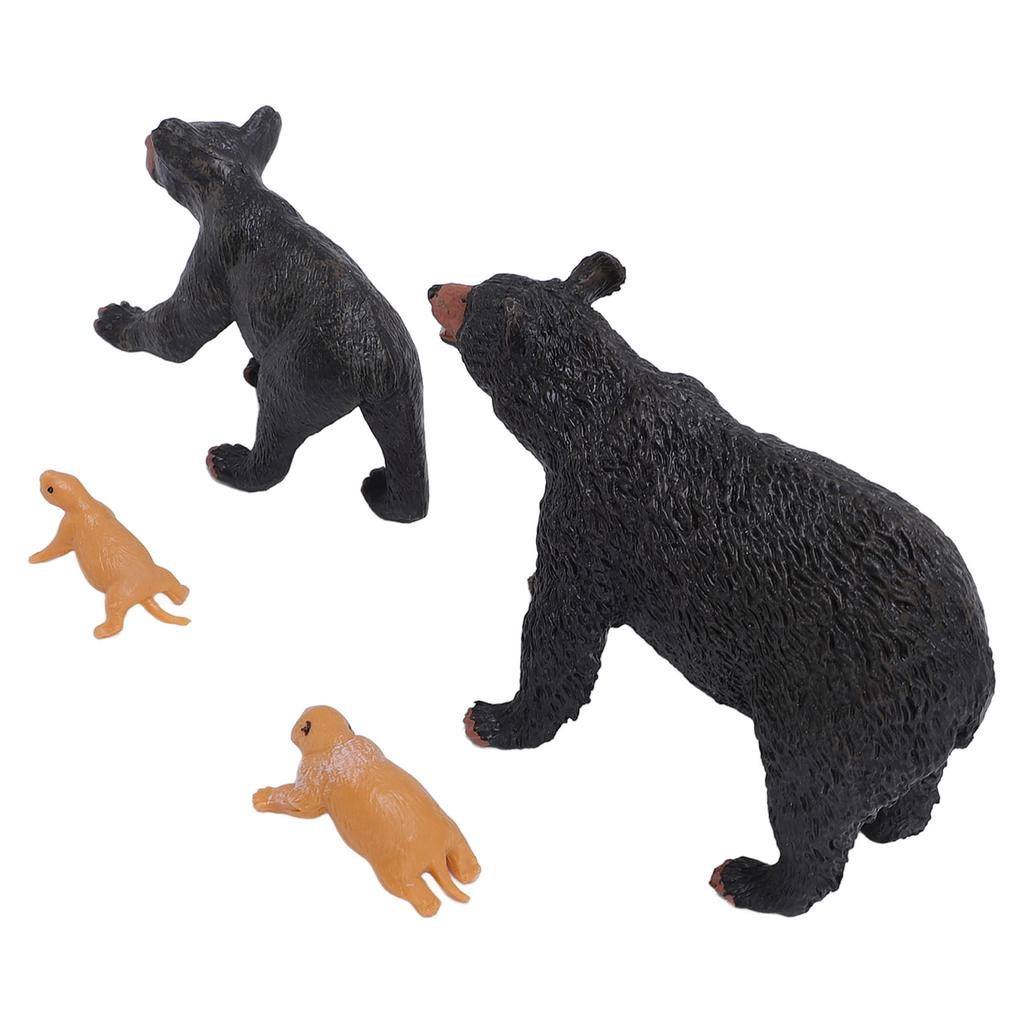 Bear Life Cycle Figure Cognitive Educational Decorative PVC Animal Life Cycle Figure for Teaching