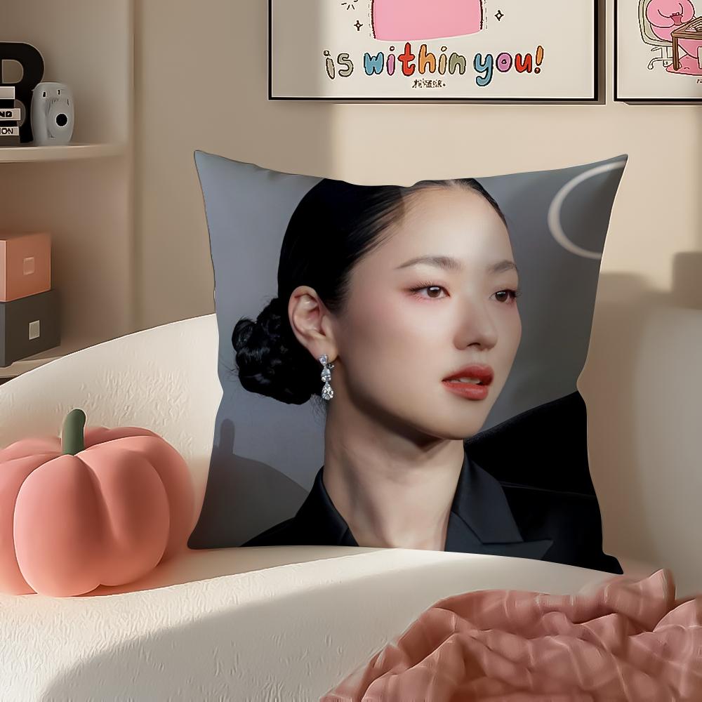 Talentierte Schauspielerin KKim Ko Eun Kissenbezug Kissenhülle Kurzer Plüsch Verdeckter Reißverschluss Raum Sofa Kissenbezug