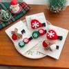 Bow Santa Claus Hairpin Christmas Hat Small Hair Clip Cute Christmas Hair Clip  Hair Accessories