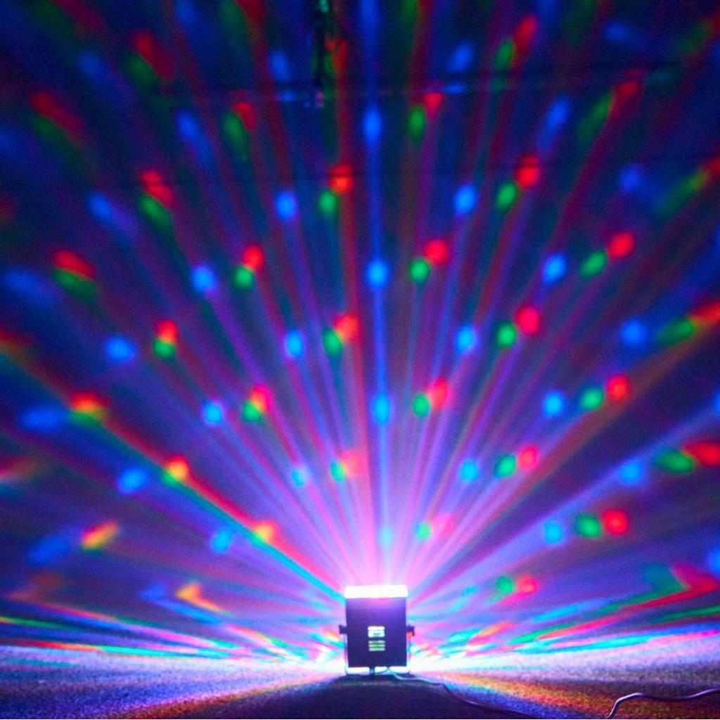 Portable RGB LED Stage Light Projector With Remote Voice Control For Home Party KTV Disco Wedding Decoration And Holiday Lightin