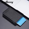 Men's card bag, new lychee pattern hot-selling RFID side push card minimalist card clip for men