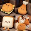 Chicken Hamburger Creative Leg On Toast Plush Toy Cute Girl Sleeping Cushion