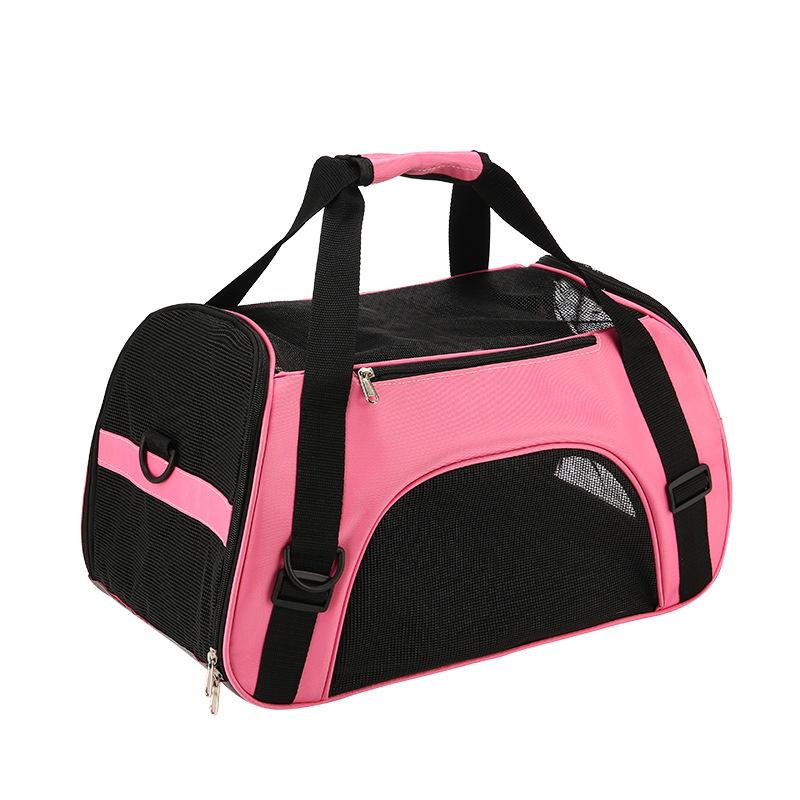 Portable Mesh Pet Carrier Bag Foldable Dog Cat Travel Handbag Breathable Small Animal Carrier For Outdoor Trips And Daily Use