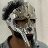 MF DOOM-maske Gal-skurk stålansiktsrustning Middelalderhåndsmidd maske Hyllest til MF Doom