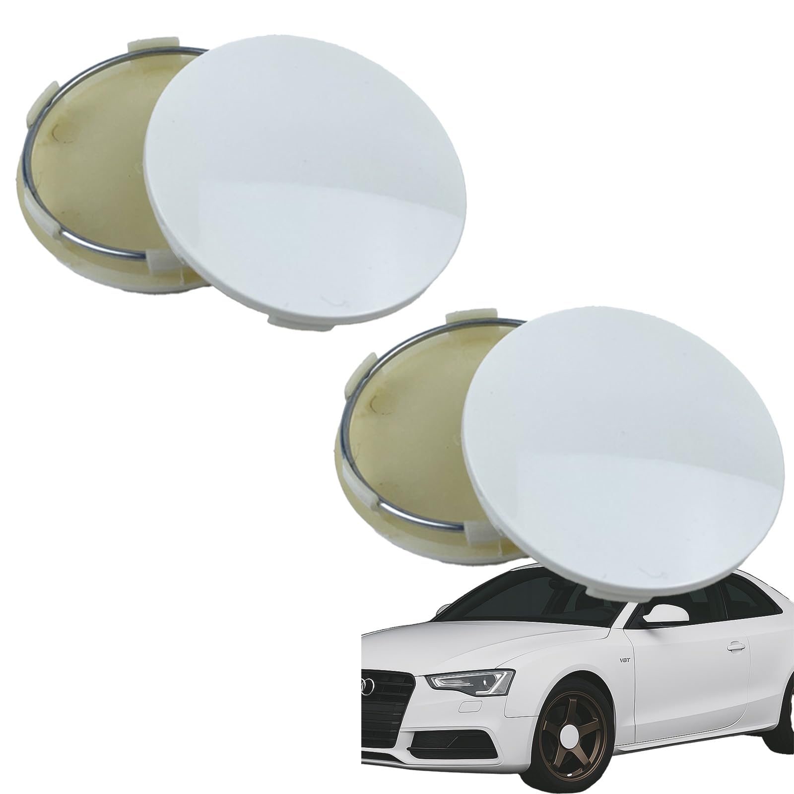 

Альфа Депо Колпак центра колеса Колпак колеса Колпак колеса Колпак ступицы Центр колпака Авто Тюнинг 4 pieces белый