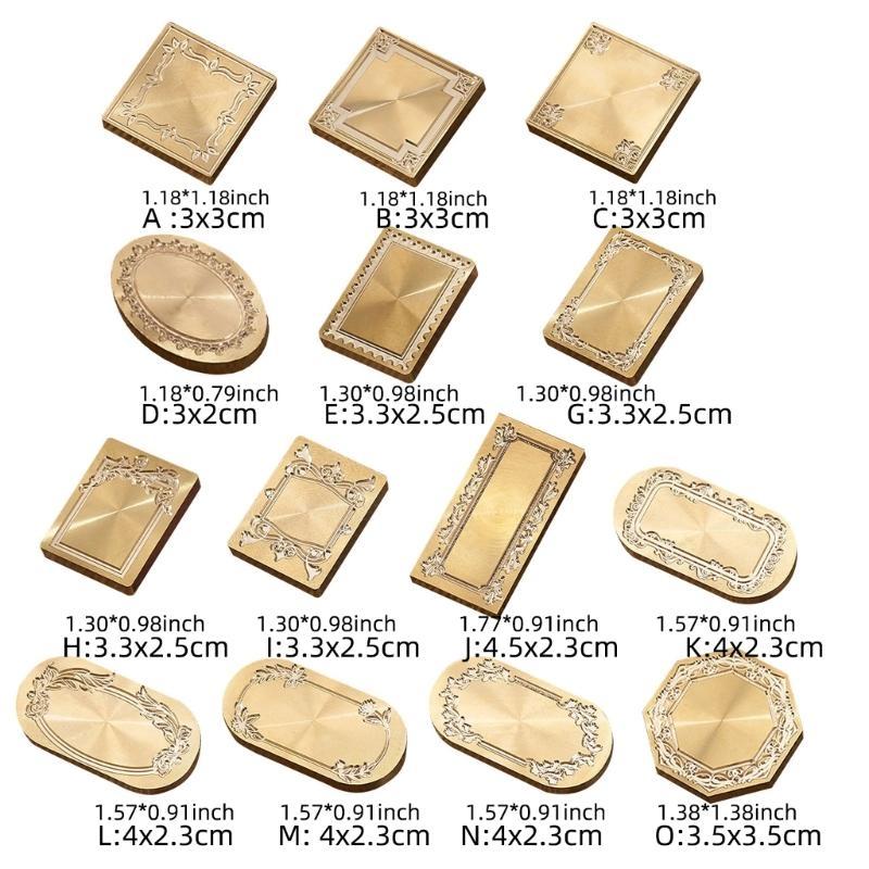 Brass Wax Seal Stamp Photo Frame Series Sealing Wax Stamp for Envelope Wedding