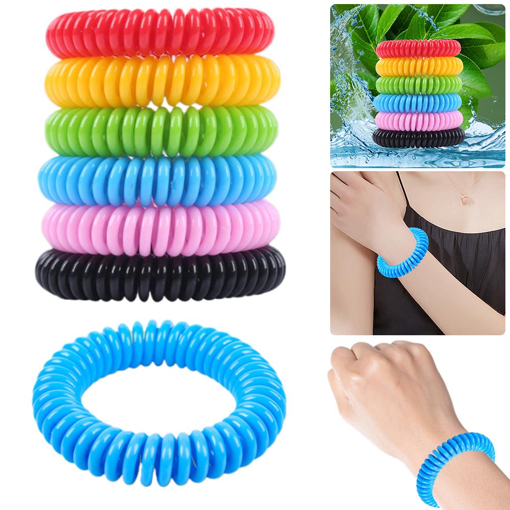 10 Pack Mosquito Repellent Bracelets Mosquito Wristband DEET-Free Waterproof Mosquito Bracelet Adjustable for Baby Toddlers