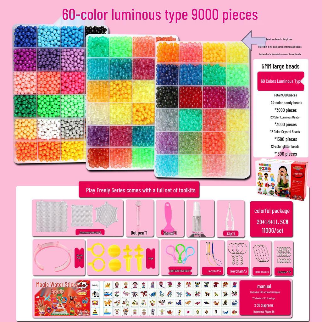 Mist Magic Water Soluble Sticky Beads DIY Handmade Toy