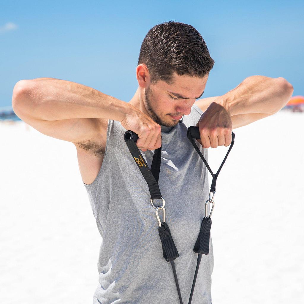 11-Piece Adjustable Multifunctional Resistance Band Set for Latissimus Dorsi Exercise and Training