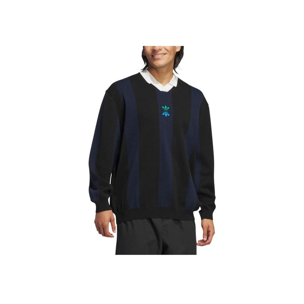 Adidas Originals Rolling Links Ss24 Logo Pullover Sports Long Sleeve Sweatshirt Men Sweatshirt Black IT0142