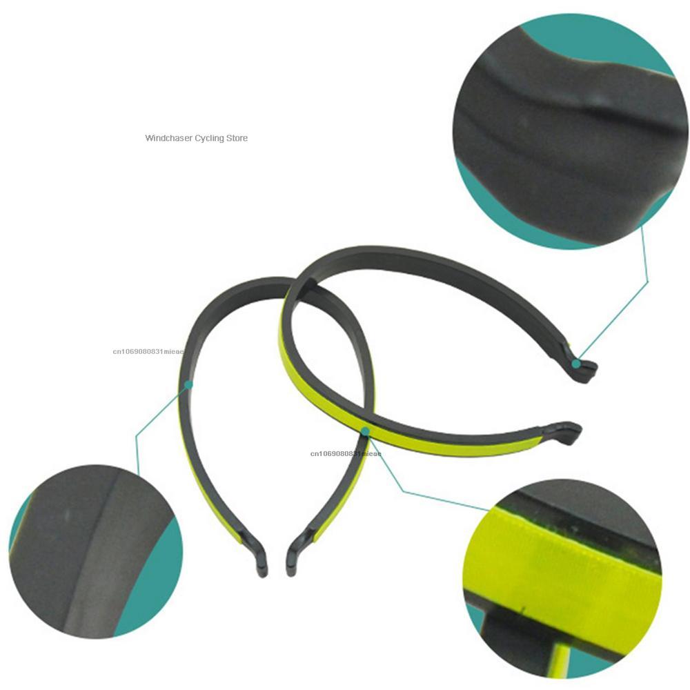 1pair ABS Reflective Trouser Clips Safety Strips Outdoor Cycling High Visibility Bicycle Pants Clip Cycling Equipment