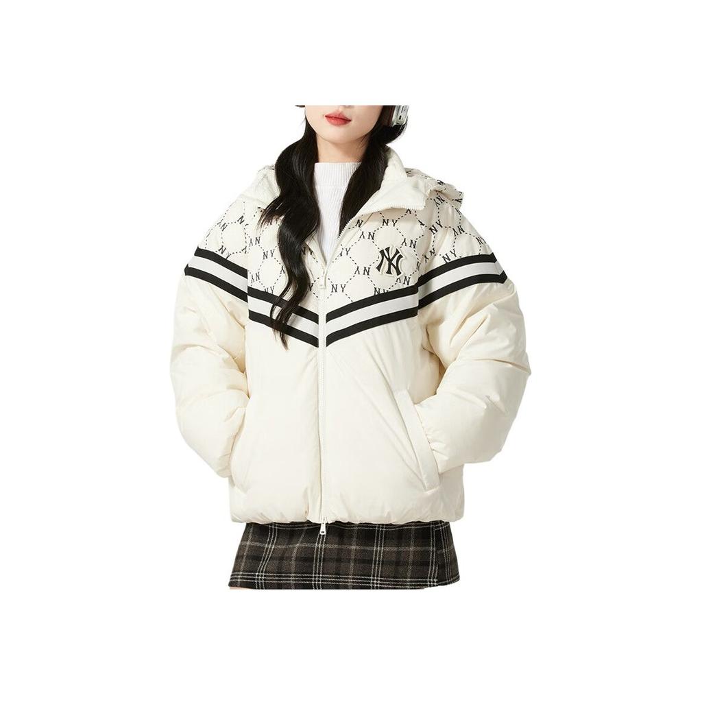 New MLB FW24 Down Jacket Unisex Ecru 3ADJM0746-50CRD