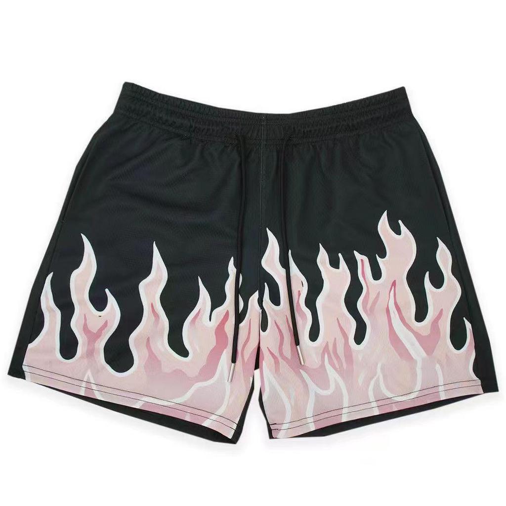 Men's New American Flame Collaboration Quick-Dry Sports Shorts
