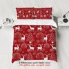 Santa Claus Digital Printed Polyester Three-Piece Quilt Cover Bedding Quilt Cover Pillowcase Distribution