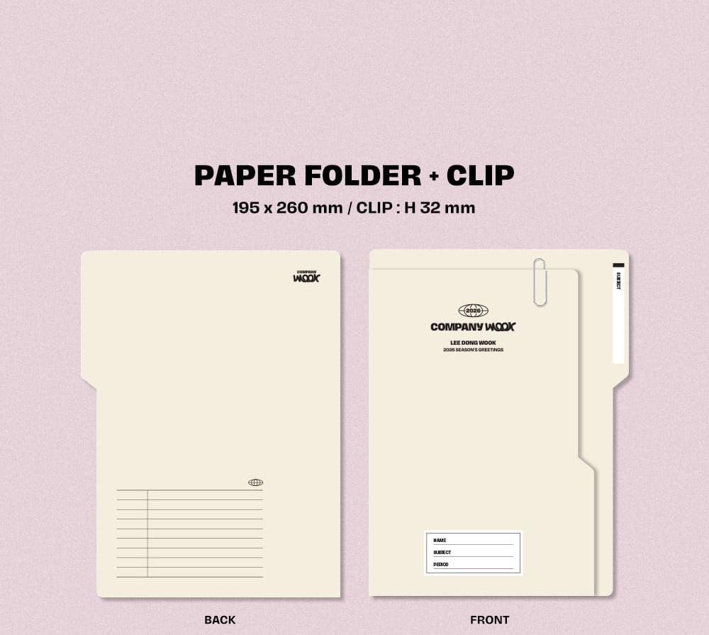 [POB] LEE DONG WOOK 2026 Season's Greetings : COMPANY WOOK