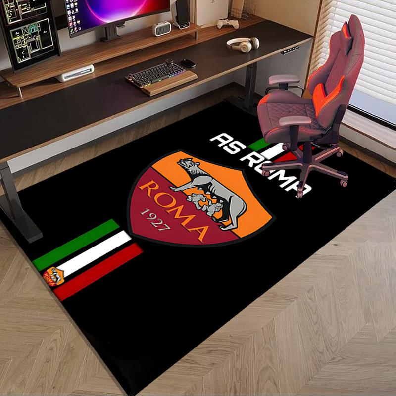 Rome Football club Printed Area Rug for Office, Chair Rug, Decorative Carpet Floor Mat, Large Size Fan gifts Christmas gifts