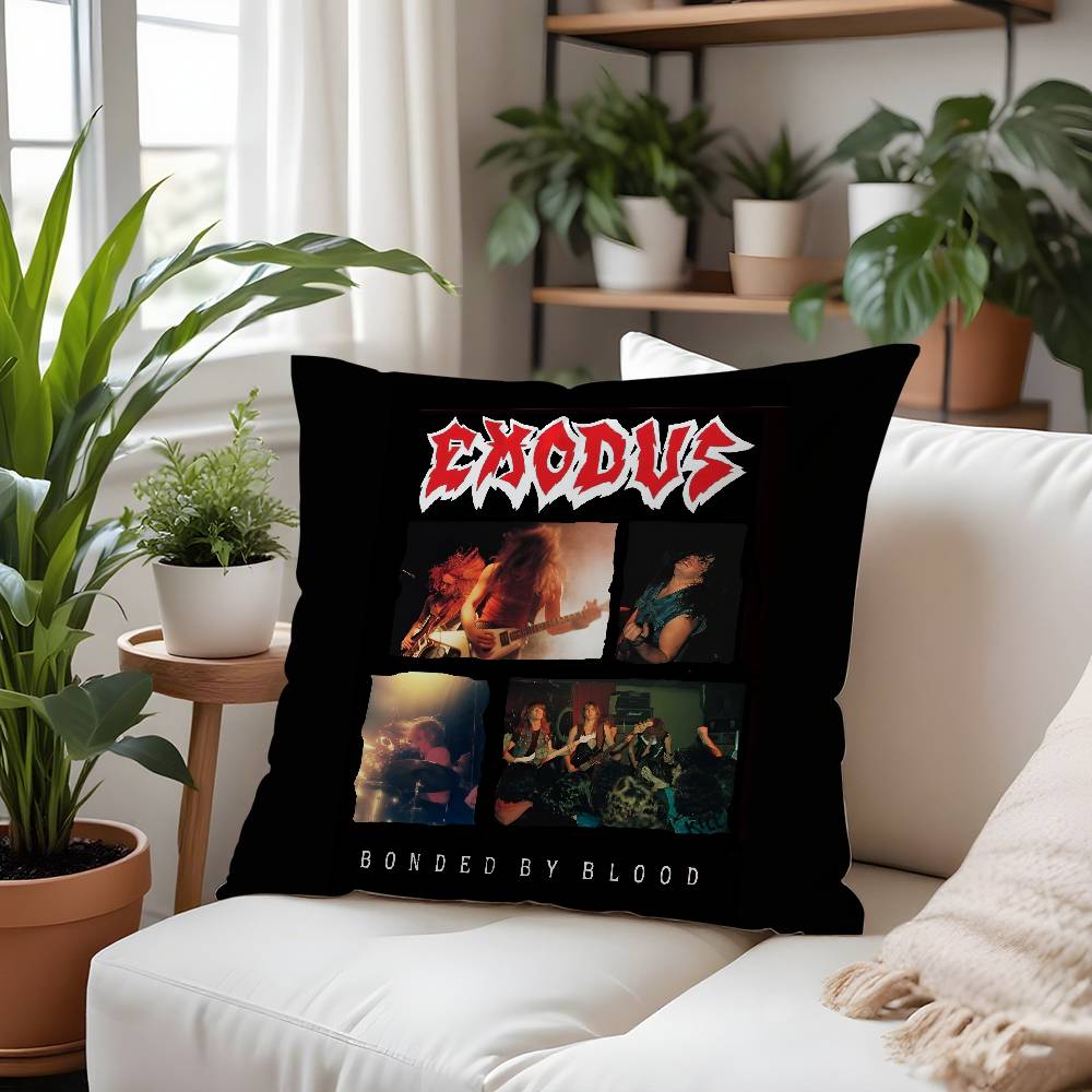 Rock Band-E-Exoduss Kissenbezug Plüschstoff Weich Kissenbezug Beidseitig bedruckt Kissenbezug Haushaltsgeschenke