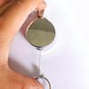 4cm All-Metal Steel Wire Anti-Theft Retractable Nylon Keyring