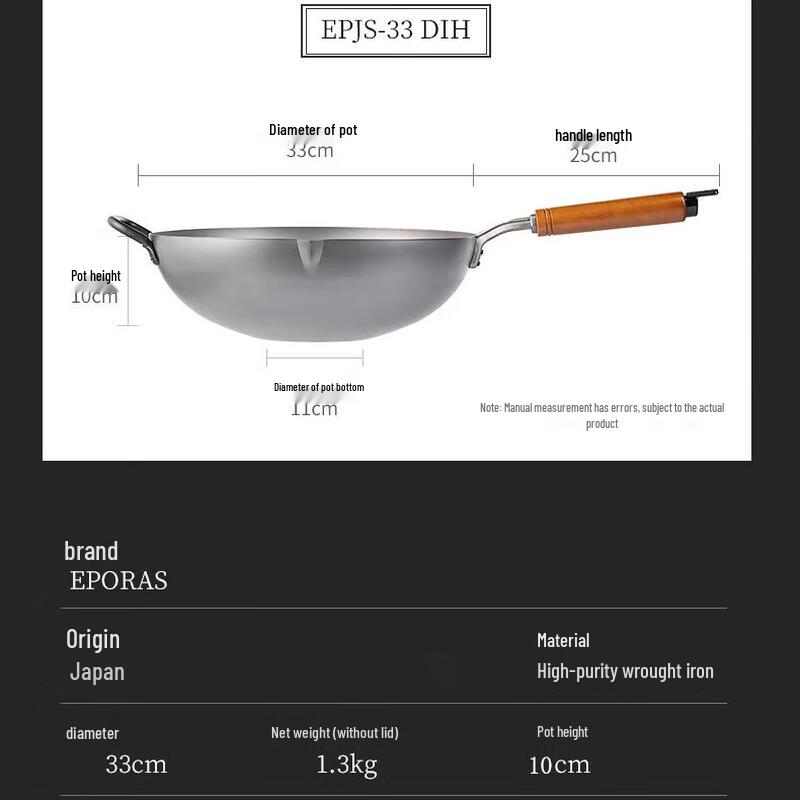 EPORAS Nitrided Deep Chinese Wok