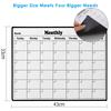 Stylish Magnetic Dry Calendar Erase Calendar Versatile Monthly Planner Reusable for Refrigerator Weekly Schedule and Memo Board