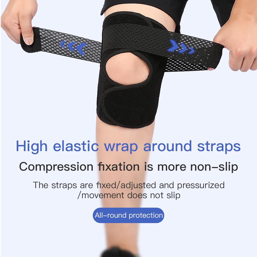 Sports Kneepad Pressurized Elastic Knee Pads Knee Support Joints Protector Fitness Gear Injury Recovery Brace Protector Non-Slip