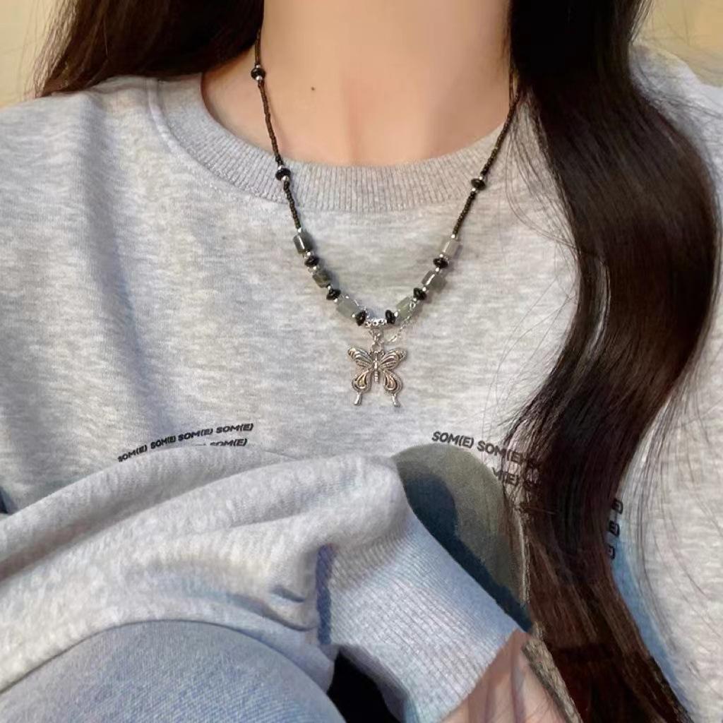 

Ожерелье из бисера, созданное по женской нише, аксессуар-цепочка на ключицы