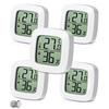 Pack of 5 AIMOONSA Digital Indoor Thermometer Hygrometers - LCD, -20° To 60°C, Humidity 10–99% (±5%)