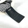 FENDI FXQ056 Zucca logo beanie hat knit hat knit cap Knit hat wool Black/White
