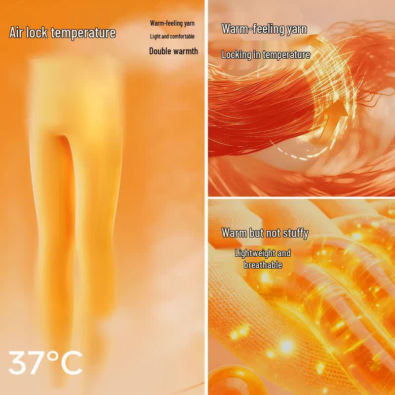 Hengyuanxiang Unisex Wool Thermal Underwear Pants