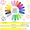 Frienda 60 Pieces Puppy Whelping Collars Newborn Pet Collars Double-Sided Adjustable ID Bands Puppy ID Bands for Newborn Pet Dog Cat(S, M, L)