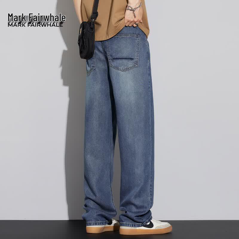 Mark Fairwhale Men's Tencel Lyocell Straight Fit Stretch Jeans