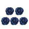 5pz Tessuto di Cotone Denim Coreano Fiori Vestiti Cappelli Decorazione Abito Fiori Accessori per Capelli Fai da Te Scrapbooking Materiali per Artigianato
