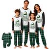 Set Pigiama di Natale Coordinato per la Famiglia, Maglia a Girocollo a Manica Lunga e Pantaloni per Bambini e Adulti, Abbigliamento da Casa per le Feste