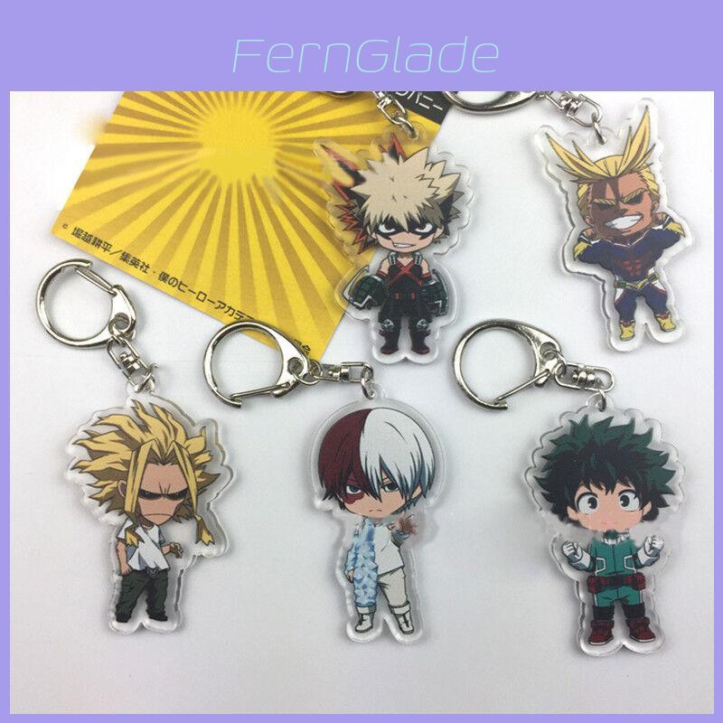 Premium Quality Anime Boku No Hero Academia Two Sides Acrylic Keychain For Cosplay Enthusiasts