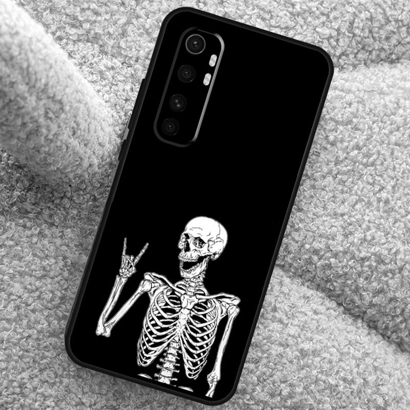 Rock and Roll Skull Case For POCO X3 X4 X5 F5 Pro M5s C40 F4 GT F3 Cover For Xiaomi 12T 11T Pro 12 13 Lite 12X