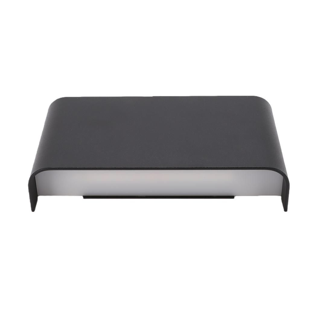 Simple Wall Lantern Rectangle LED Wall Light Aluminum Wall Mounted Light Long Strip Wall Sconces Black shell 16cm Warm