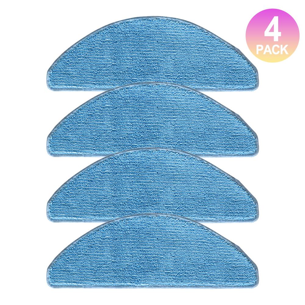 Microfiber Mop Cloth Set for MEDION X41 SW & X41 SW+ Robot Vacuums Choose 4 or 10 Pack for Optimal Cleaning Performance