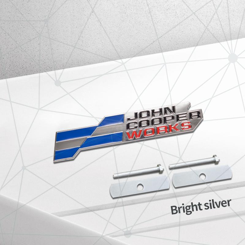 3D Auto Metal 2025 JCW Grille Badge Car Rear Trunk Emblem Sticker Decor For Cooper S F66 F65 F67 Aceman Clubman U25 J01 J05