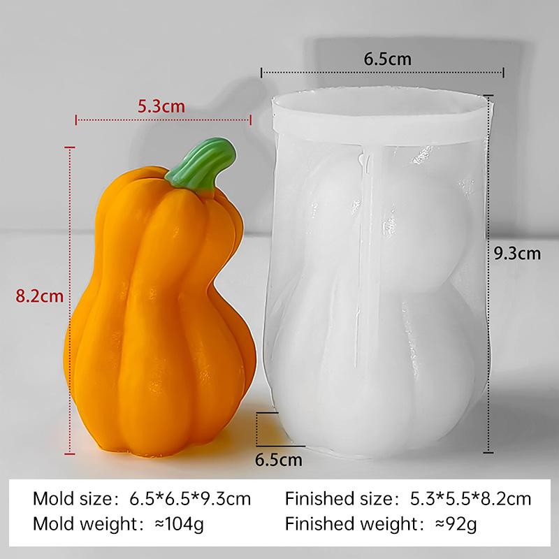 

Halloween Pumpkin Silicone Candle Mold Aroma Plaster Resin Mould DIY Simulation Pumpkin Handmade Candle Making Supplies