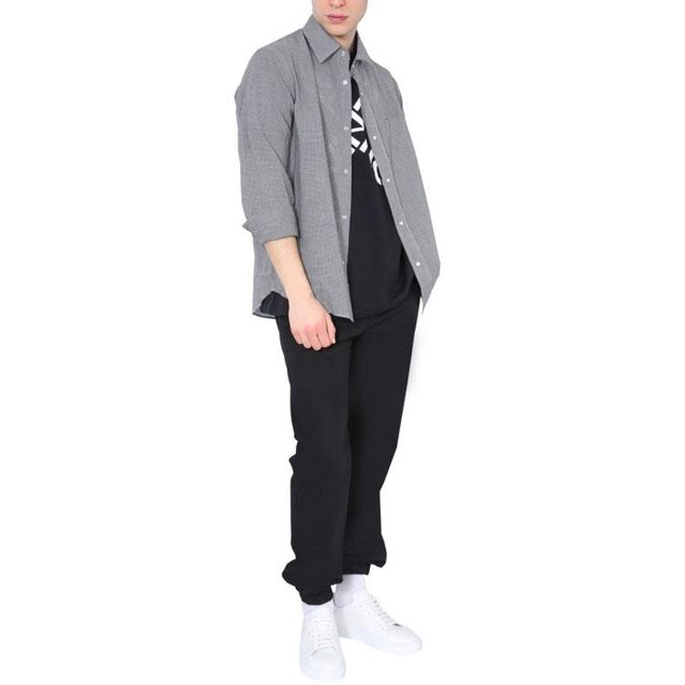 KENZO Shirts Men's Gray Lapel Moderate Other FB55CH4019DH-02