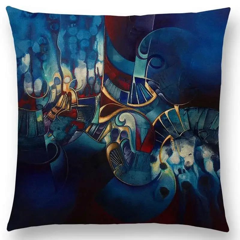 

Новый абстрактный стиль красочные бесконечные фантазийные цветы Подушка Чехол Наволочка 66x66cm